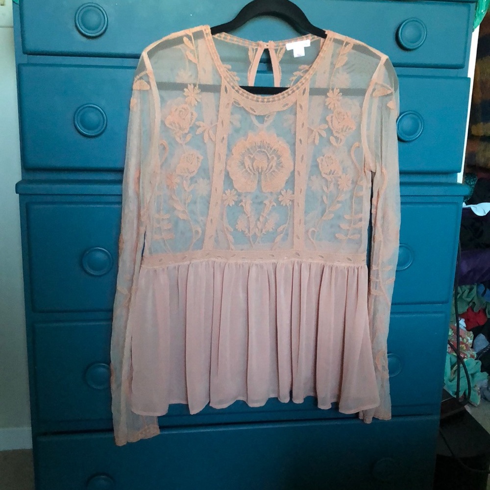 Lace Boho Flowy Top